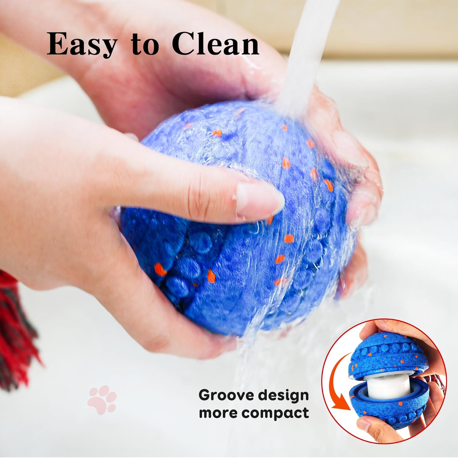 Interactive Dog Toy Motion Activated Pet Toys for Dogs, Safe E-TPU Material, Waterproof and Rechargeable, Durable Dog Toys for Medium and Large Dogs